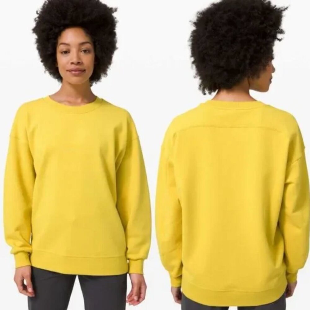LULULEMON FLAW Perfectly Oversized Crew Sweatshirt W3DH4S in Soleil 6